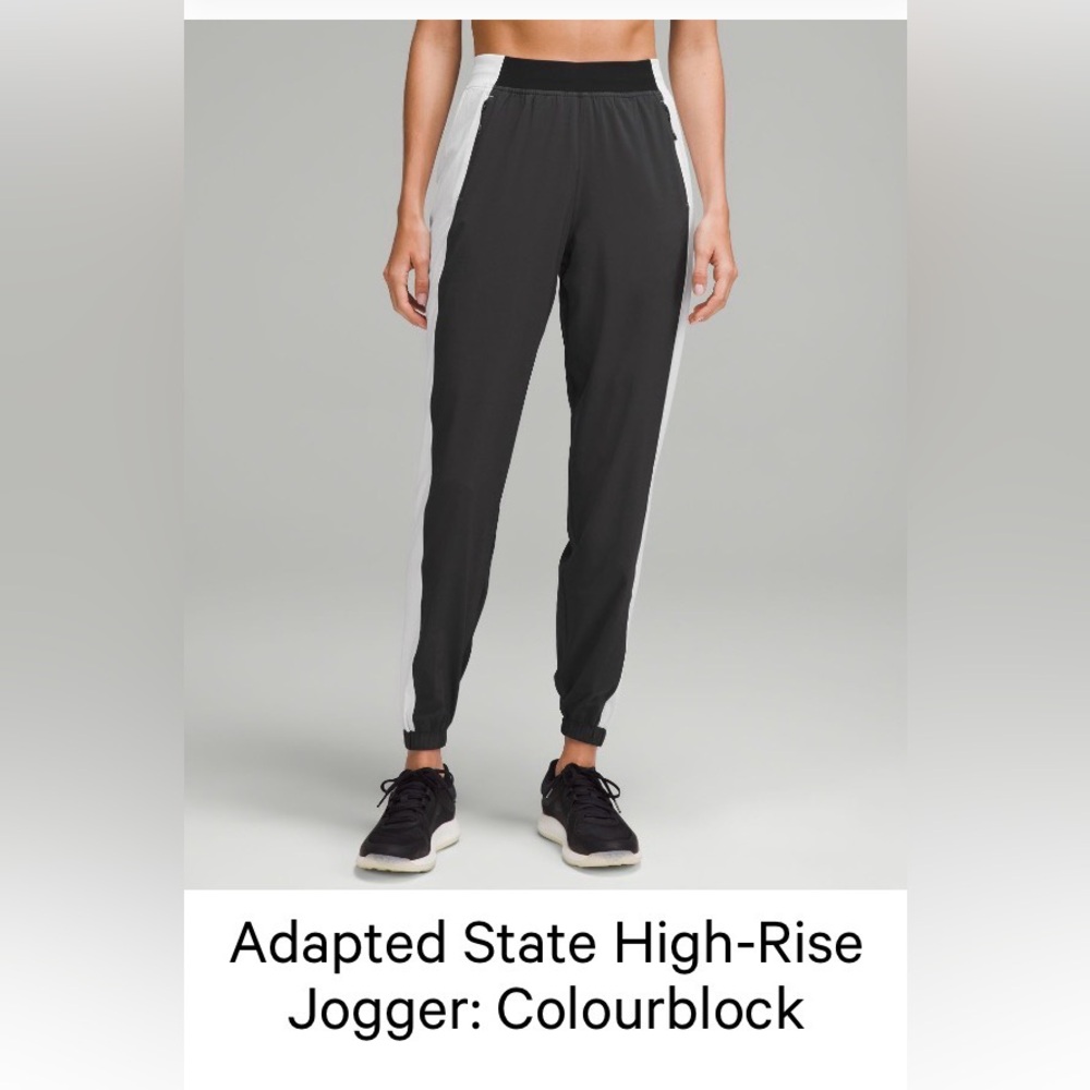 lululemon athletica Black and White Joggers